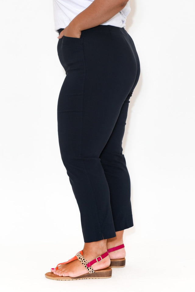 Cody Navy Stretch Capri Pants