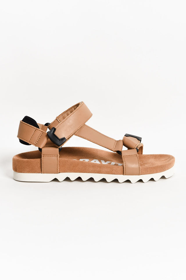 Cohen Tan Leather Velcro Sandal