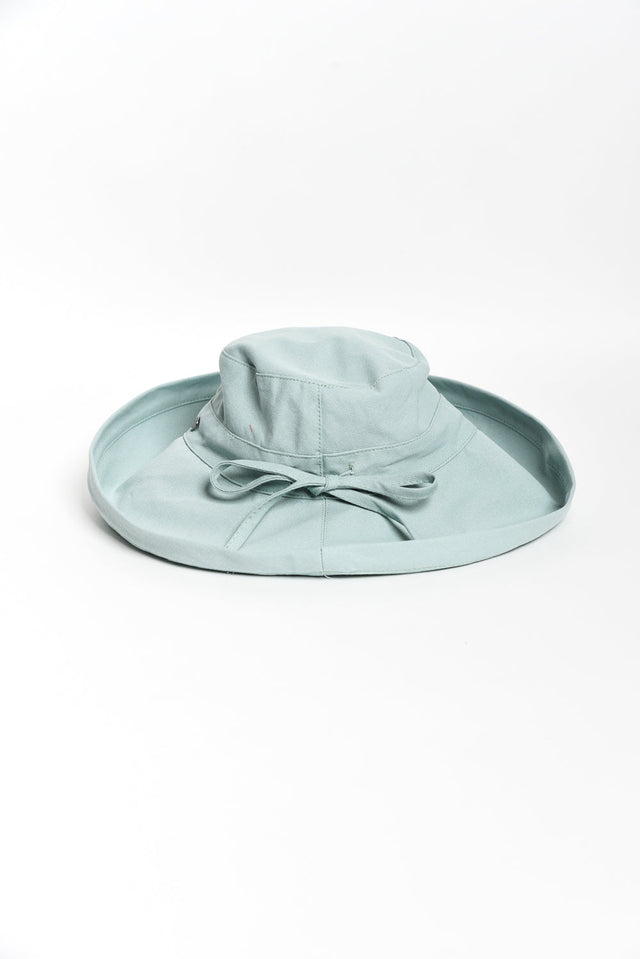 Coogee Green Cotton Upturn Hat image 2