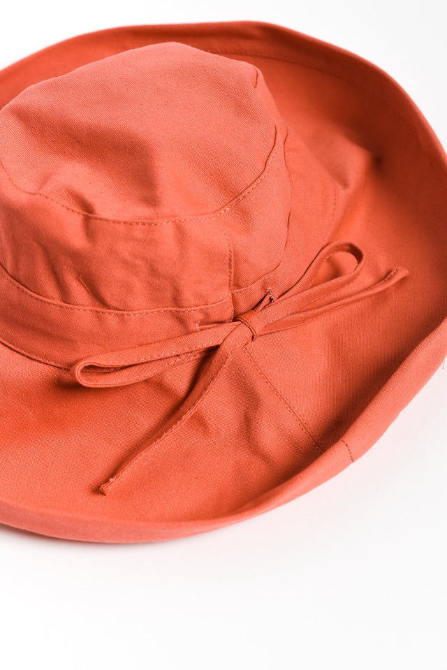 Coogee Rust Cotton Upturn Hat image 4