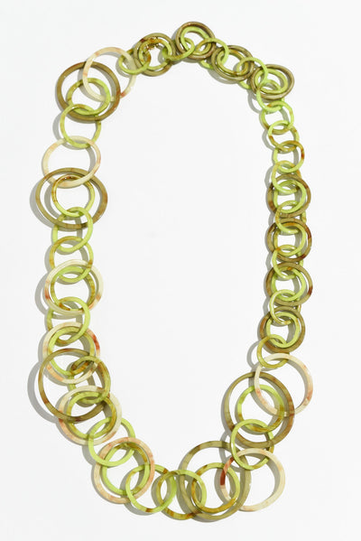 Cosette Green Linked Necklace