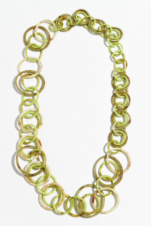 Cosette Green Linked Necklace image 1