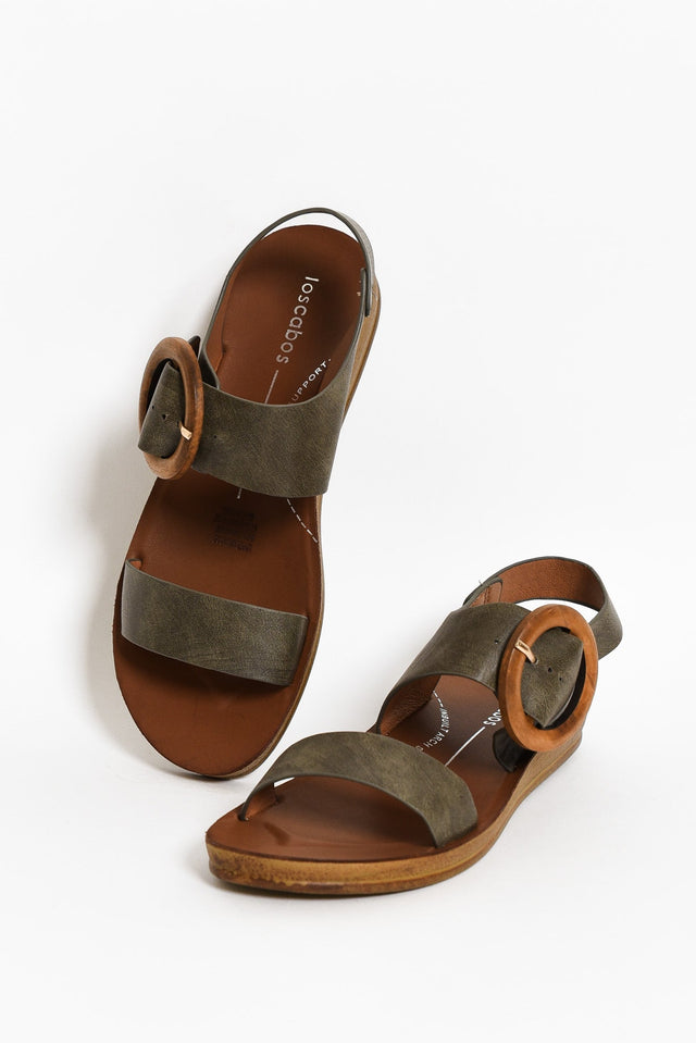 Damas Khaki Buckle Sandal image 2