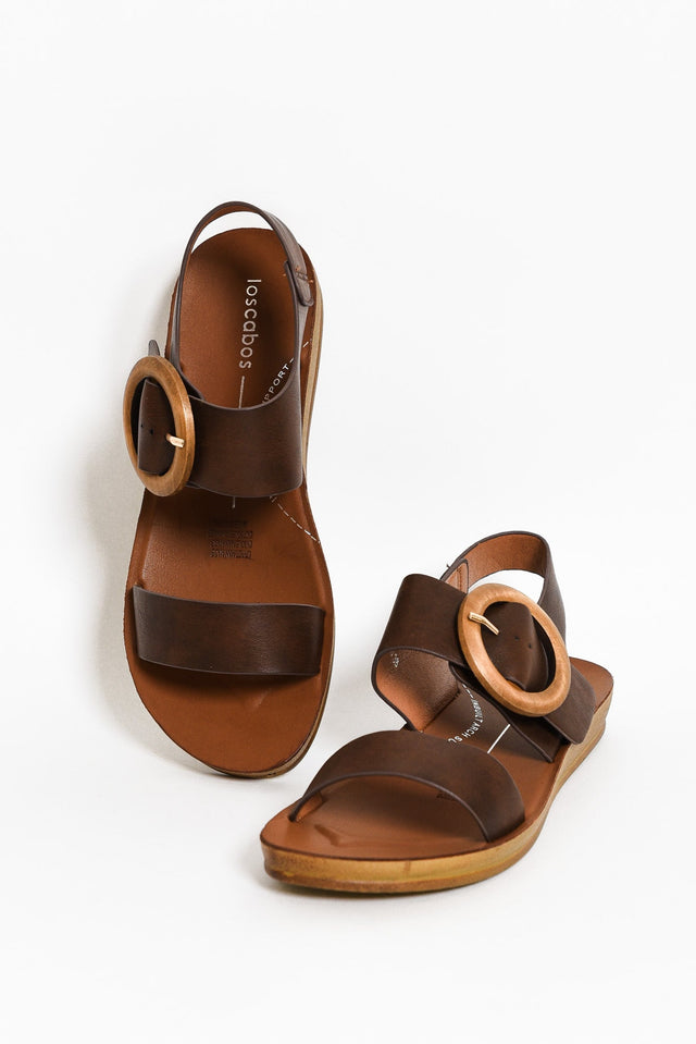 Damas Mocha Buckle Sandal