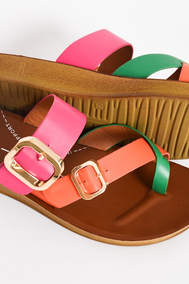 Dany Pink Tropical Buckle Slide image 2