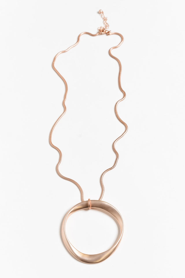 Davika Rose Gold Pendant Necklace image 2