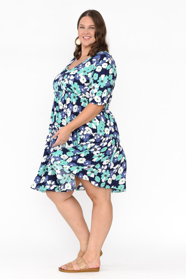 Denver Blue Blossom Tier Dress image 11