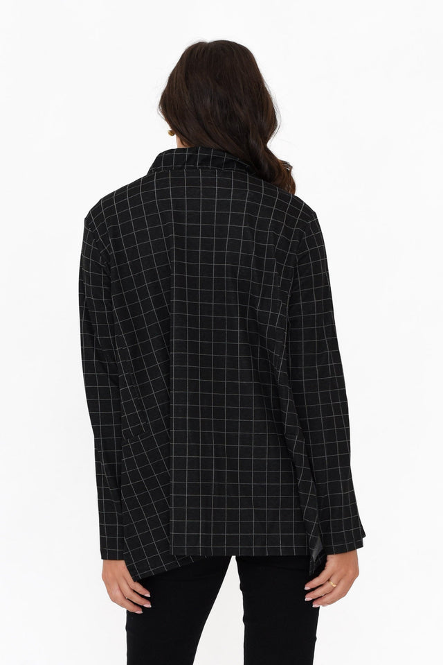 Derby Black Check Zip Jacket image 4