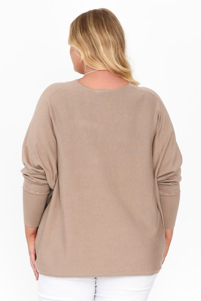 Destiny Beige Knit Sweater