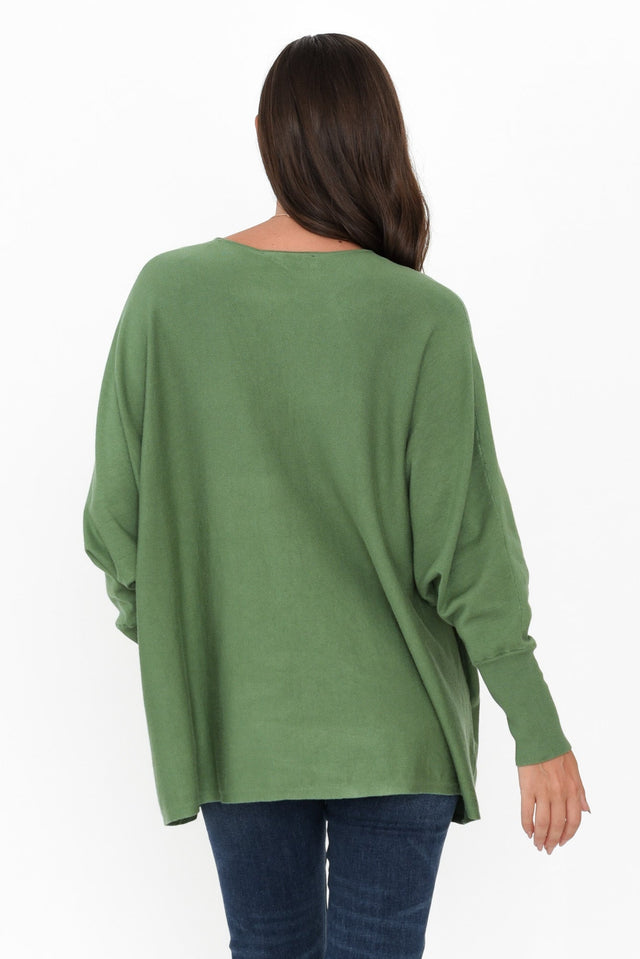 Destiny Green Knit Sweater image 6