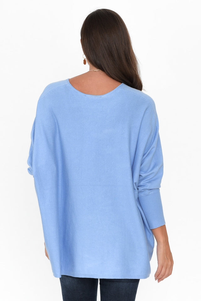 Destiny Light Blue Knit Sweater