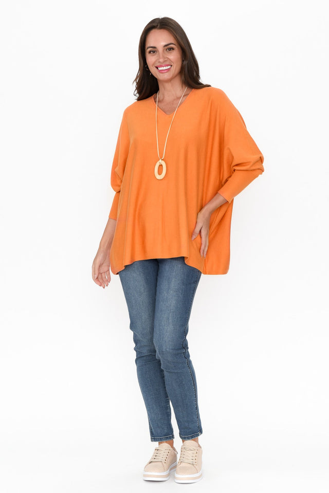 Destiny Orange Knit Sweater image 7