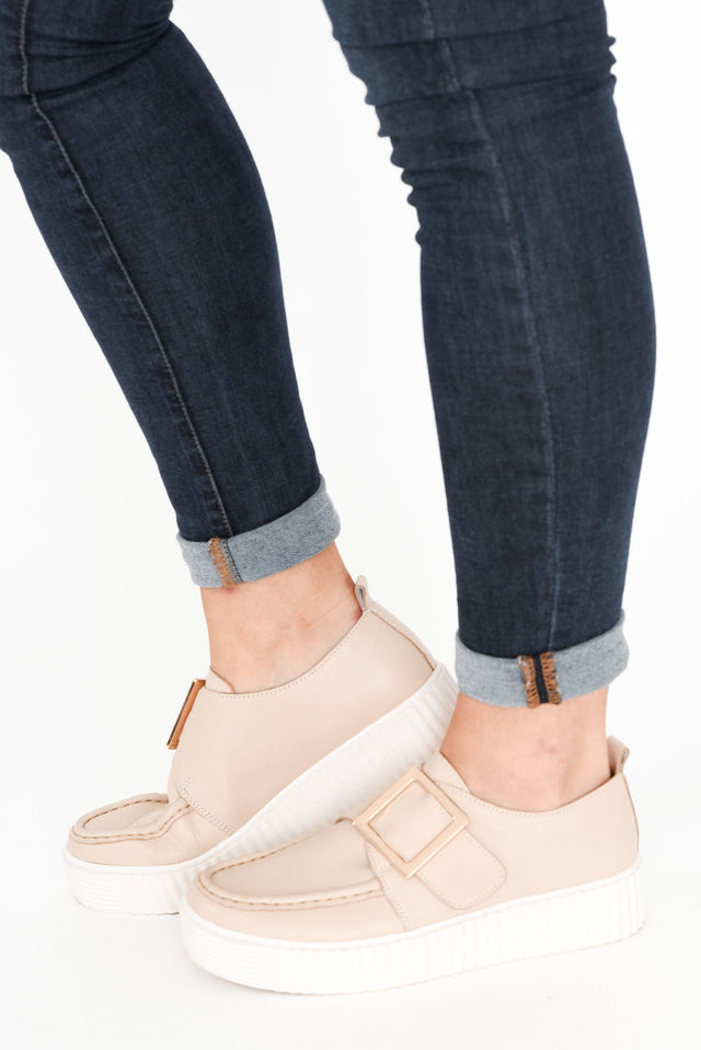 Dishing Nude Leather Platform Loafer image 2