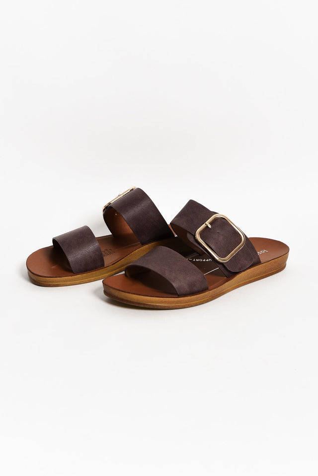 Doti Mocha Buckle Slide image 5