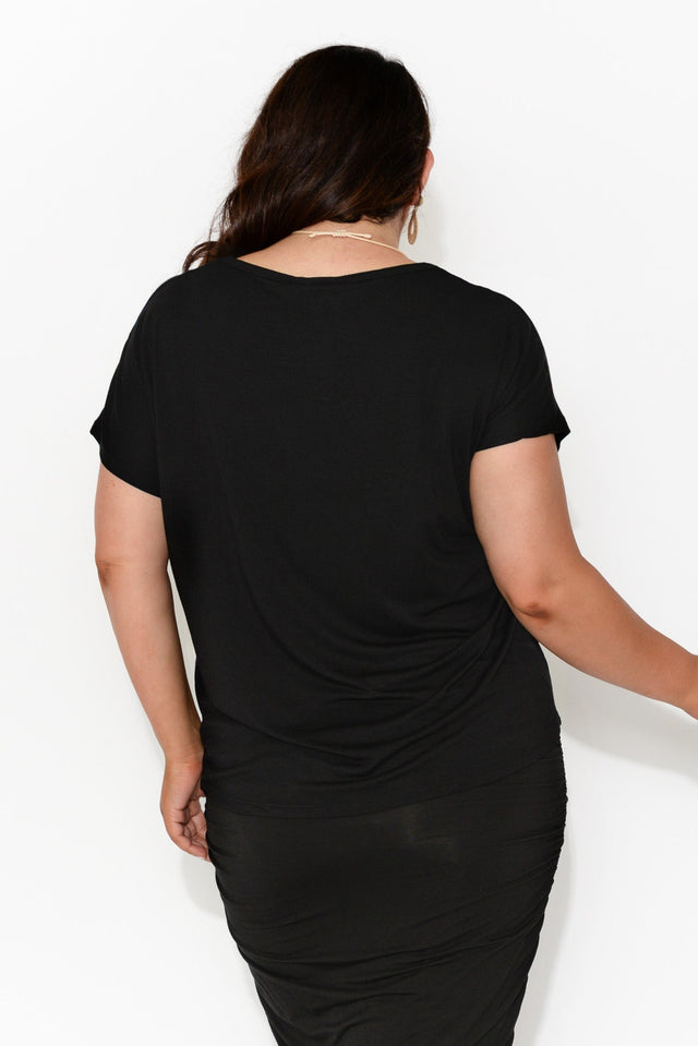 Eadie Black Bamboo Top