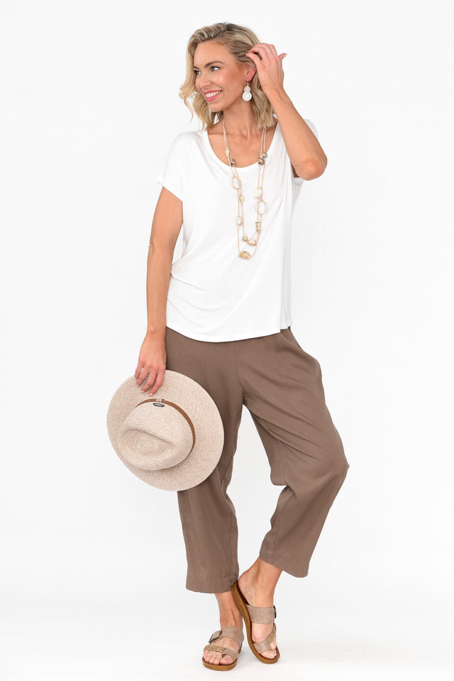 Kanni Chocolate Lyocell Jogger Pants image 2