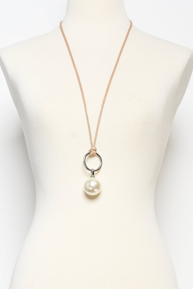 Ellamae Silver Pearl Necklace