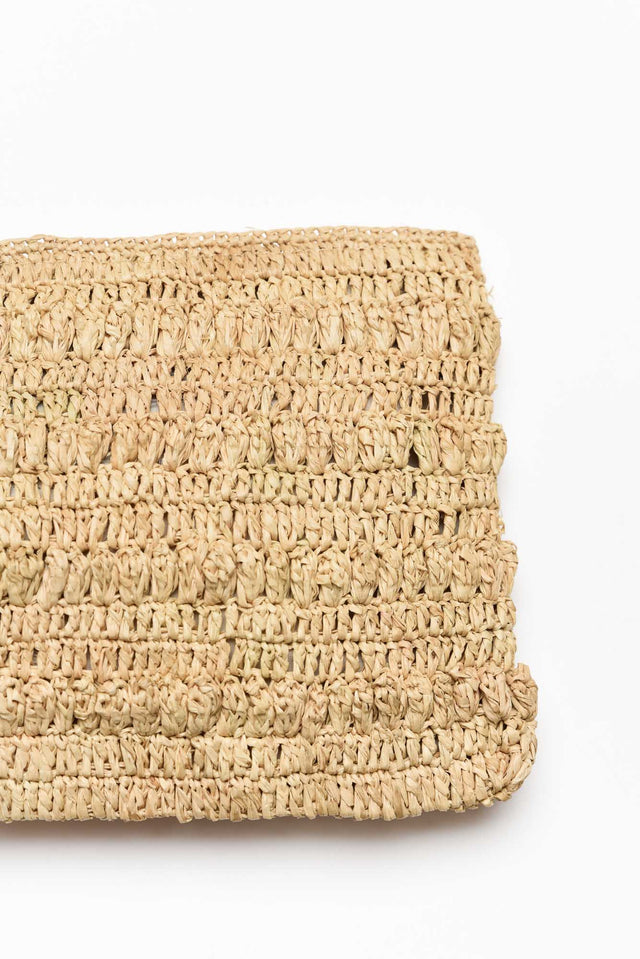 Eloise Natural Raffia Clutch