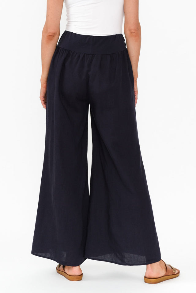 Emeline Navy Wide Leg Pants image 5