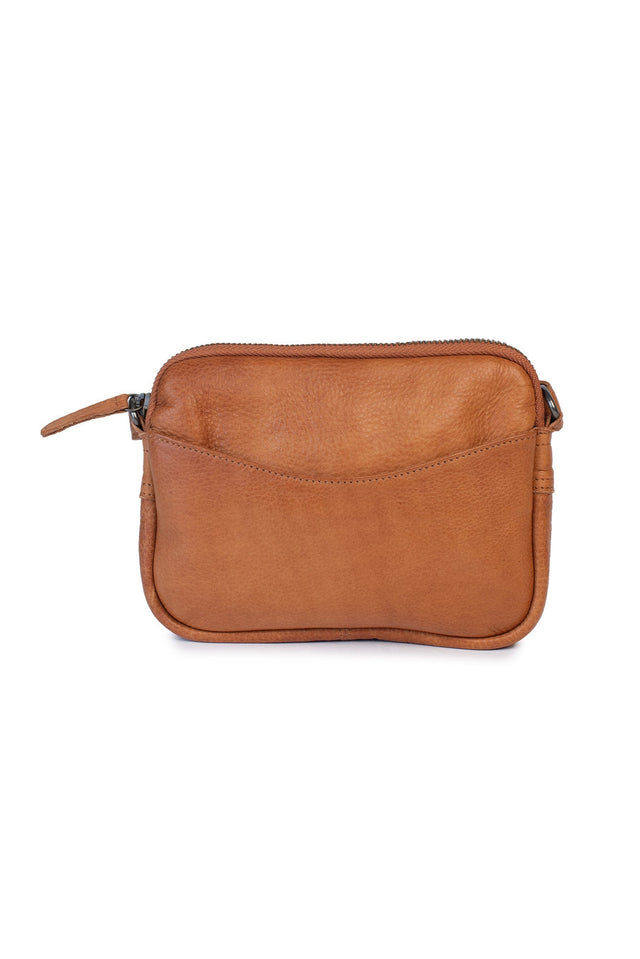 Emma Tan Leather Crossbody Bag image 4