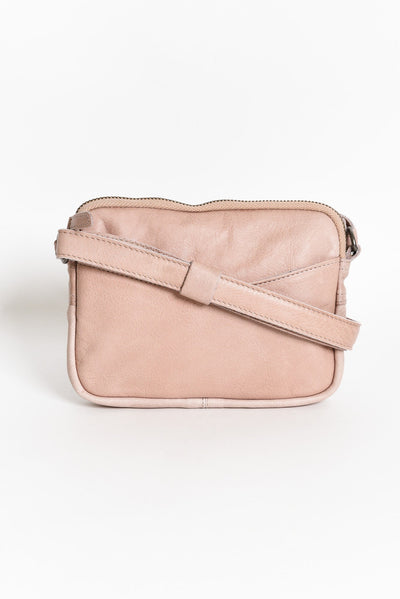 Emma Pink Leather Crossbody Bag