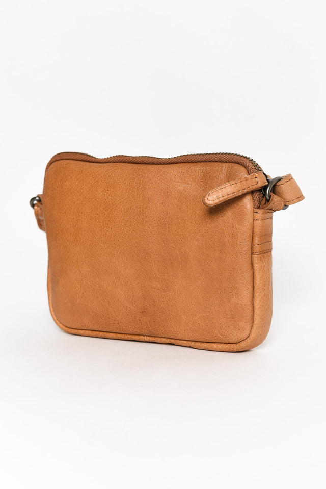 Emma Tan Leather Crossbody Bag image 3