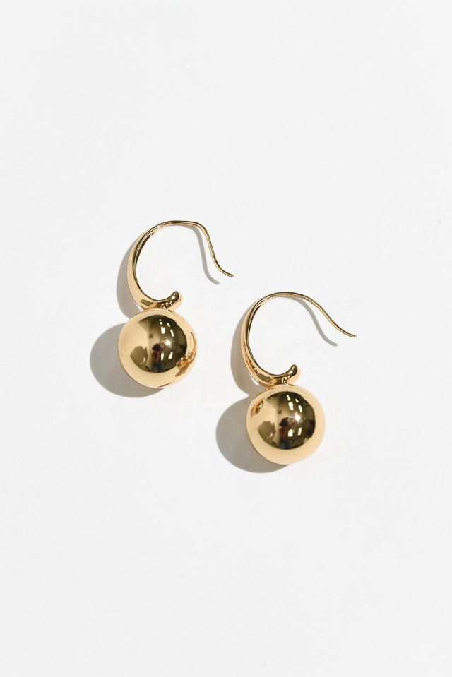 Erisa Gold Ball Drop Earrings