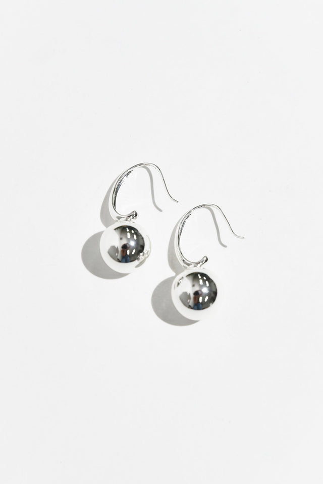 Erisa Silver Ball Drop Earrings