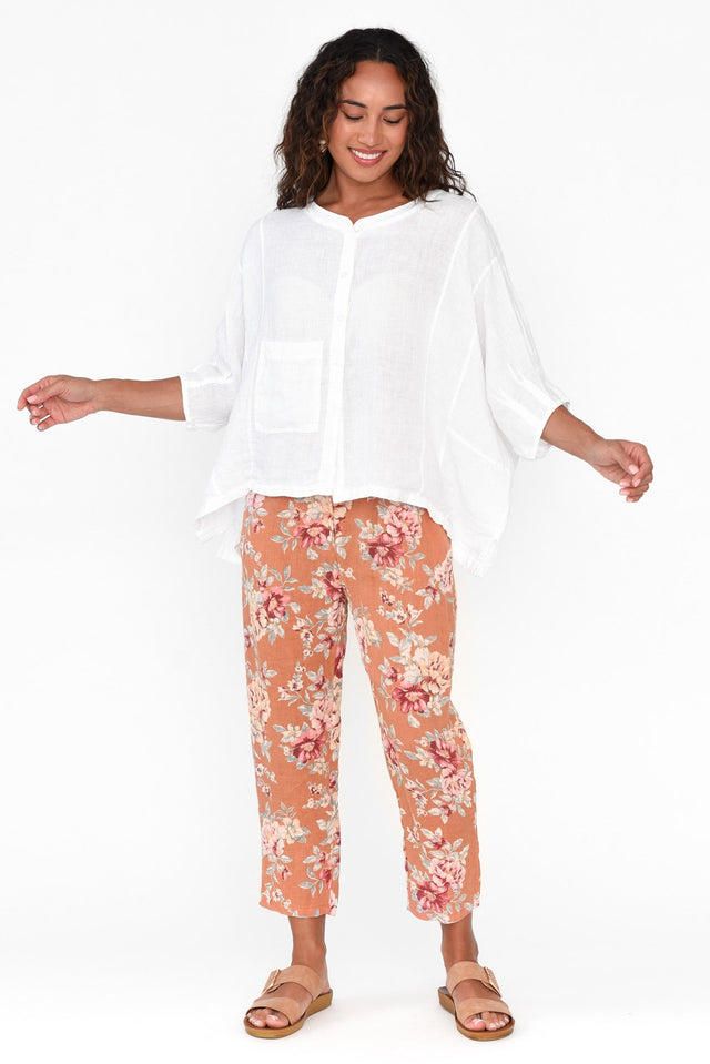 Jacqui Orange Blossom Linen Pants banner image