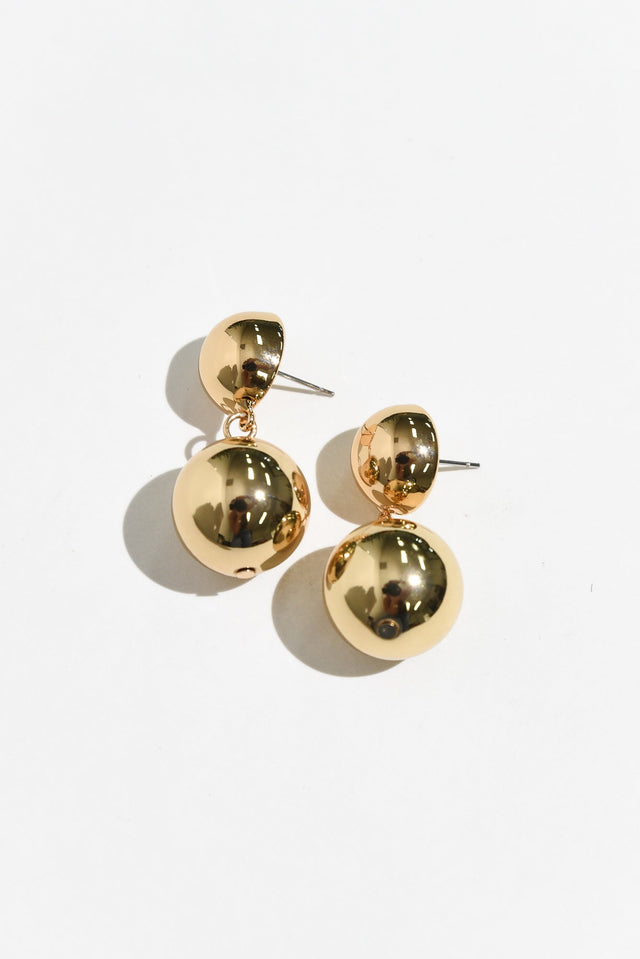 Fenton Gold Ball Drop Earrings image 1