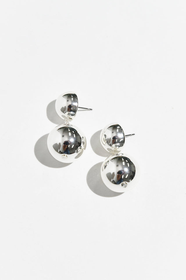 Fenton Silver Ball Drop Earrings