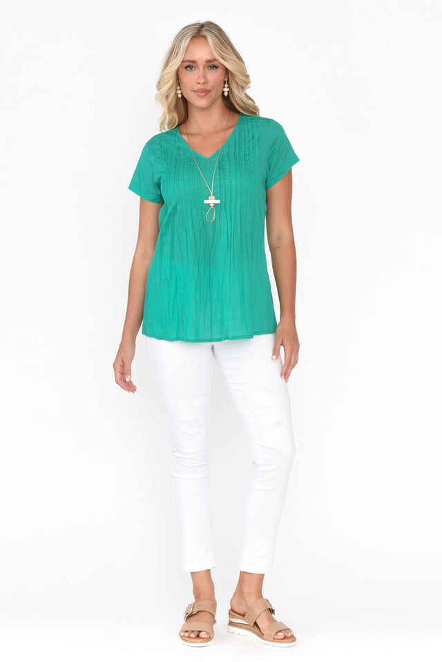 Fia Emerald Cotton Top image 7