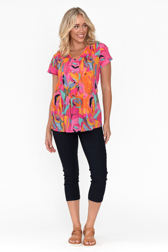 Fia Orange Poppy Cotton Top image 9