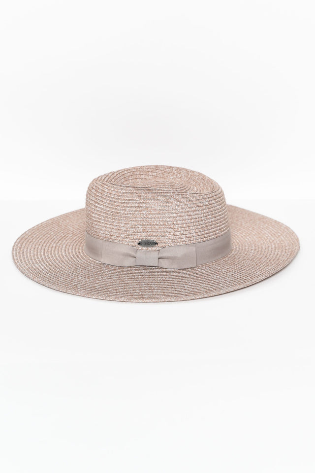 Fiona Sand Wide Brim Travel Fedora image 2