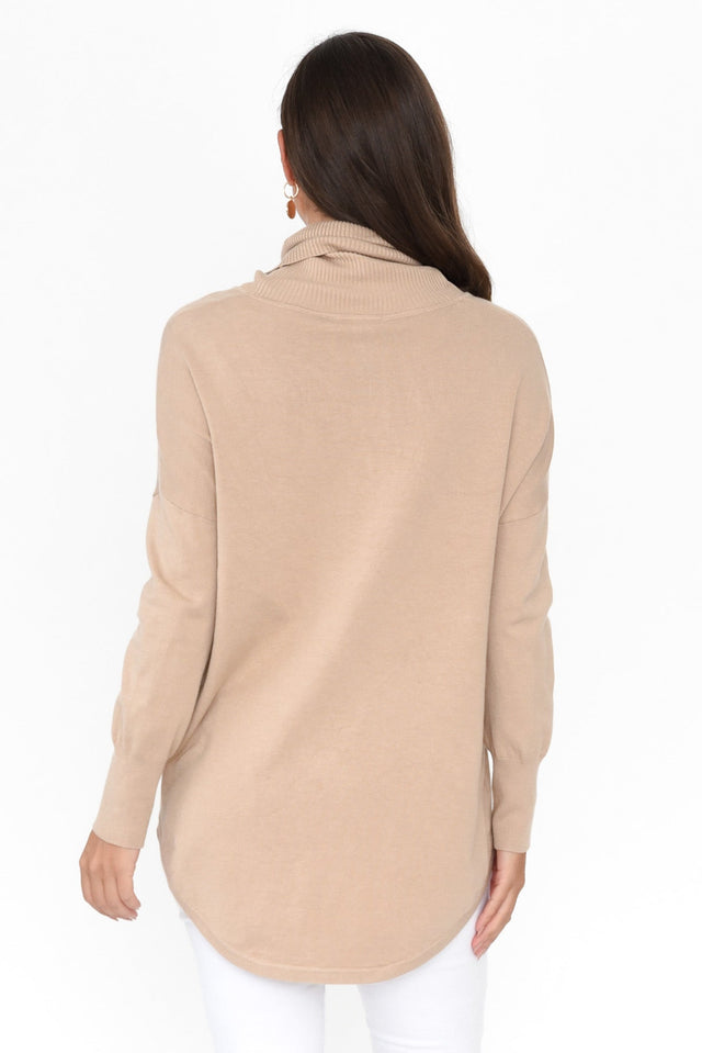 Fleur Beige Knit Sweater image 5