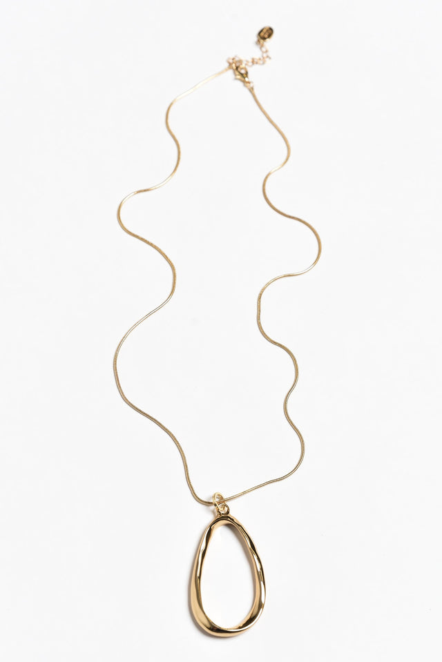 Francesca Gold Pendant Necklace image 1