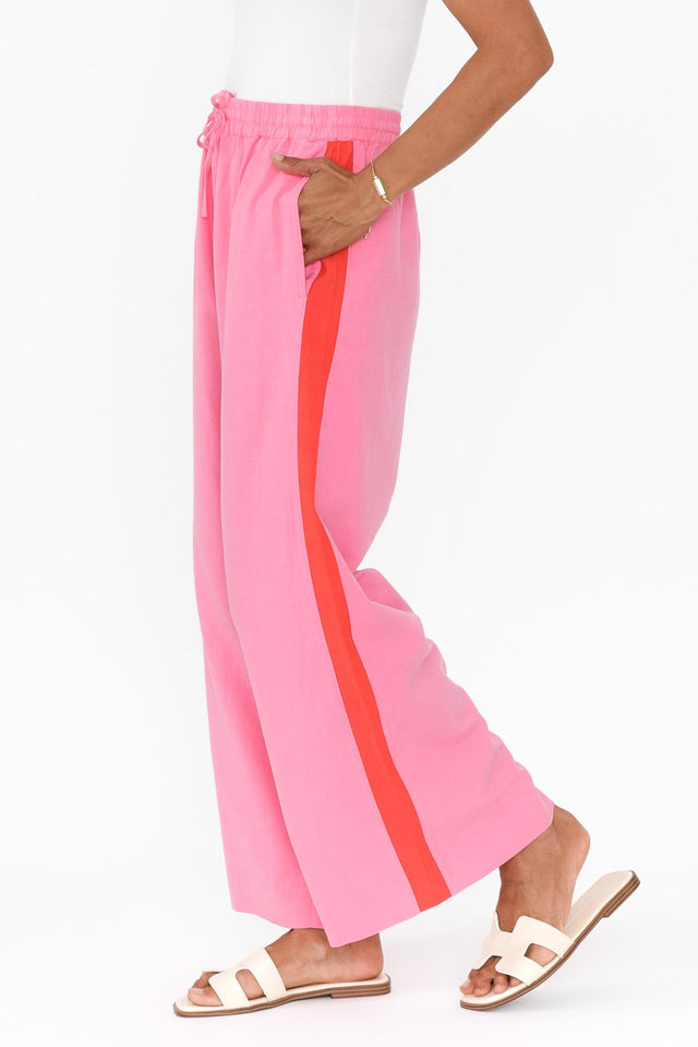 Francis Pink Stripe Drawstring Pants image 5