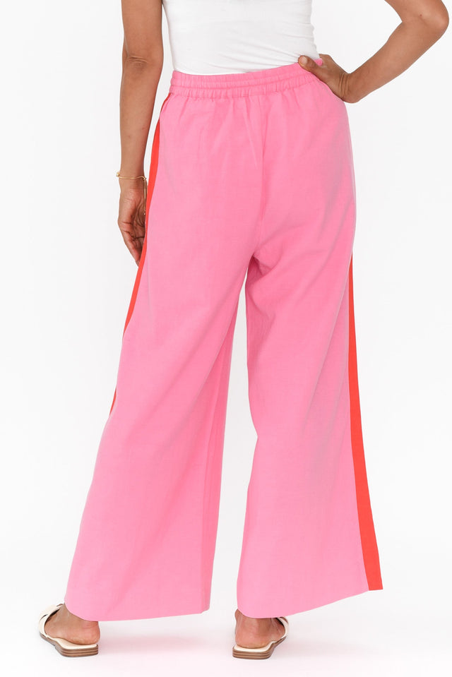 Francis Pink Stripe Drawstring Pants image 6