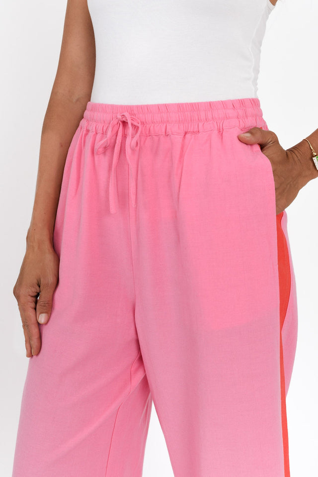 Francis Pink Stripe Drawstring Pants image 7