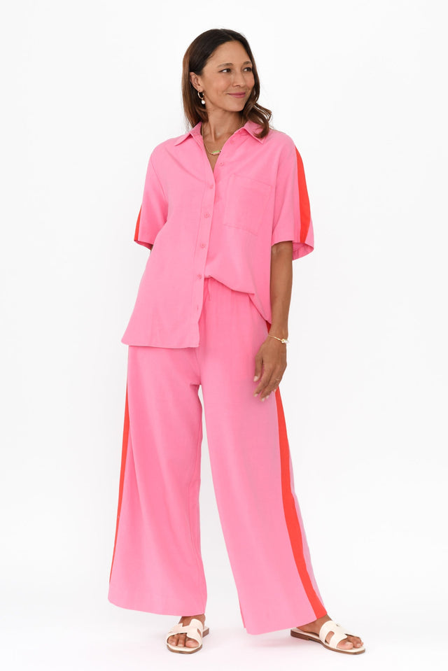 Francis Pink Stripe Drawstring Pants image 8