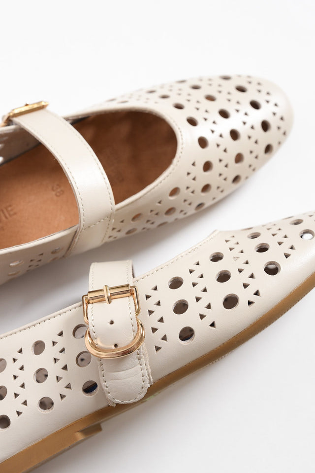 Fruity Cream Leather Ballet Flat image 3