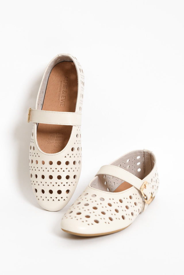 Fruity Cream Leather Ballet Flat image 1