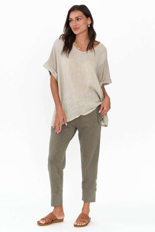 Fundamental Brunch Khaki Cotton Pants image 7