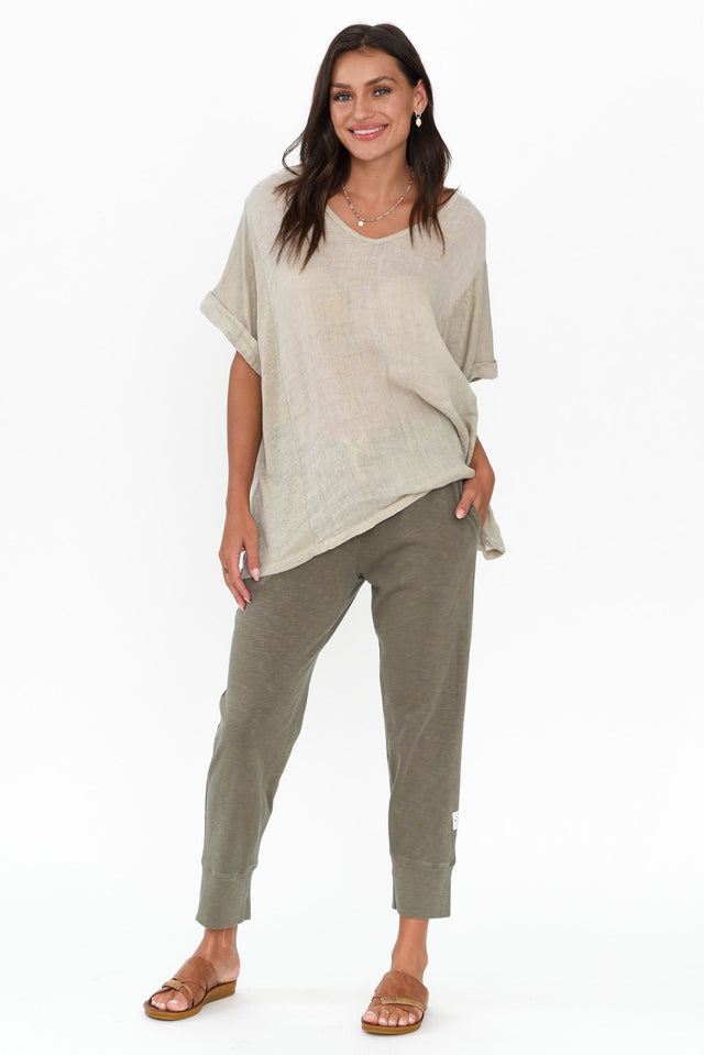 Fundamental Brunch Khaki Cotton Pants image 3