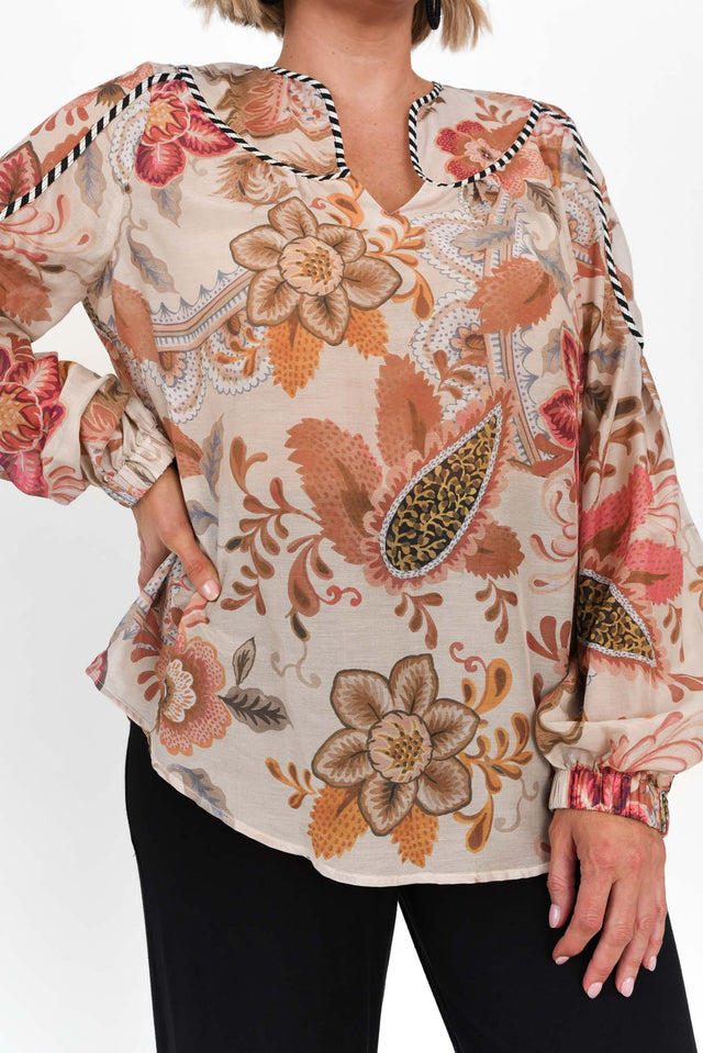 Altair Aries Floral Cotton Silk Shirt image 5