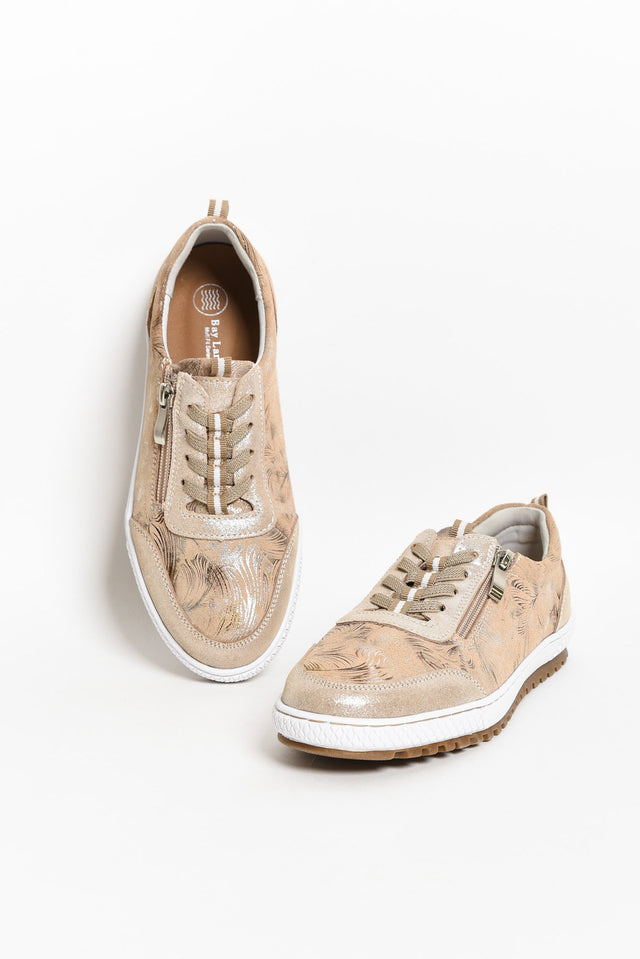 Glamper Blush Abstract Leather Sneaker image 2