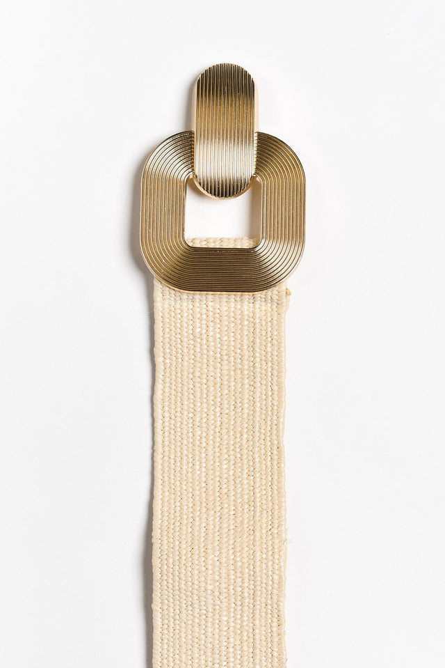 Gloria Beige Woven Belt image 2