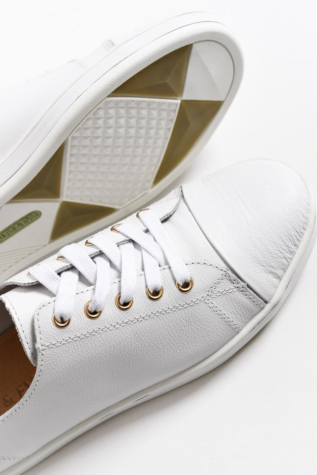 Greenie White Leather Sneaker