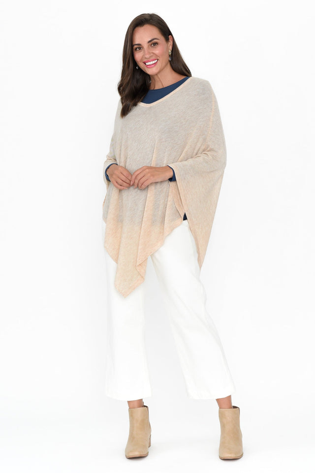 Haly Oat Wool Blend Poncho image 6