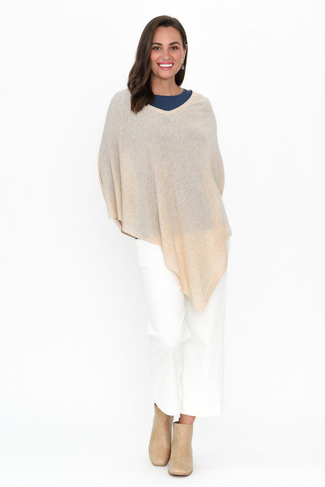 Haly Oat Wool Blend Poncho image 2